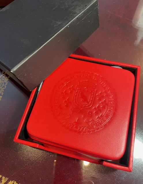 Red Leather Coasters